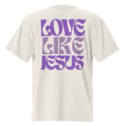 Love Like Jesus Oversized Faded T-shirt