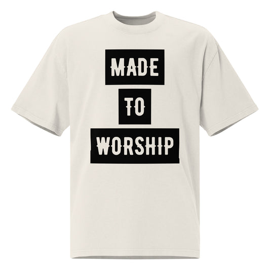 Made to Worship Oversized Faded T-shirt