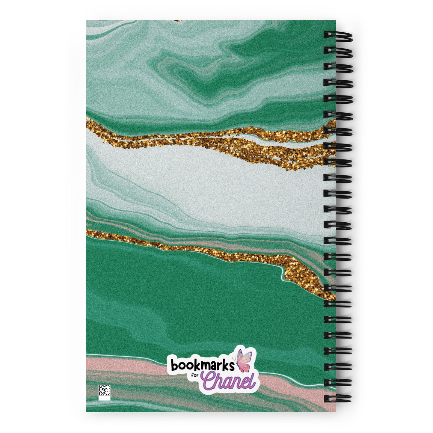 Green Marble Spiral Notebook