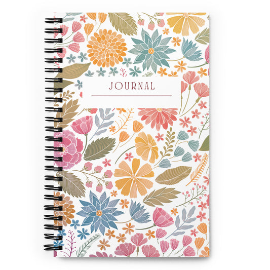 Floral Spiral Notebook