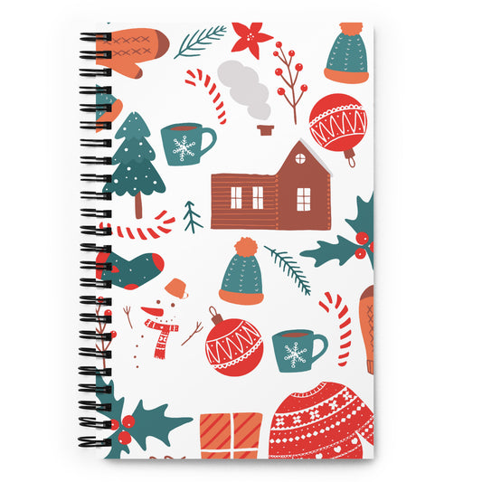 Cozy Christmas Spiral Notebook